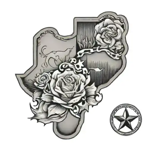 Texas themed tattoo tattoo design idea