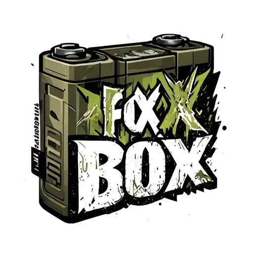 "Fox Box" "Fox Box" Product logo for a mobile satelite battery pack for the military. tattoo design idea