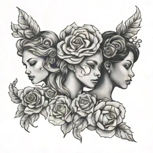 soul sisters tattoo design idea
