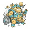 Blitzcrank and Snorlax tattoo design idea