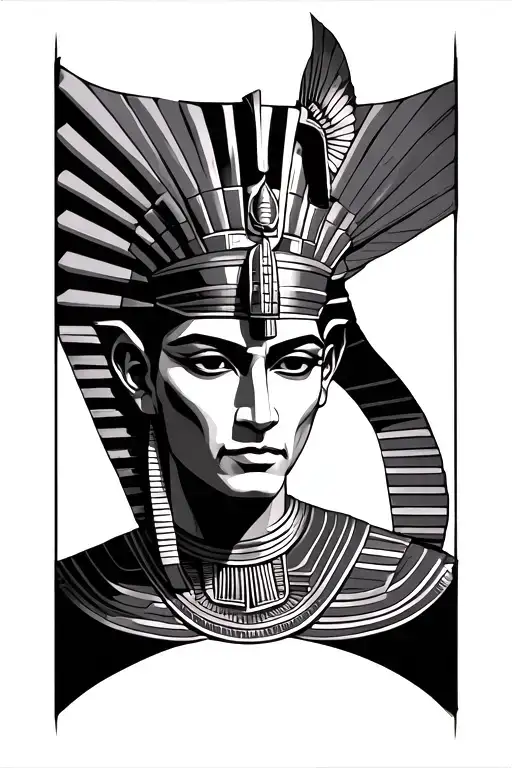 Egyptian god Osiris tattoo design idea