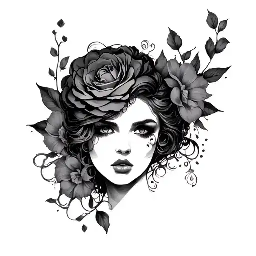 Dark Romance tattoo design idea