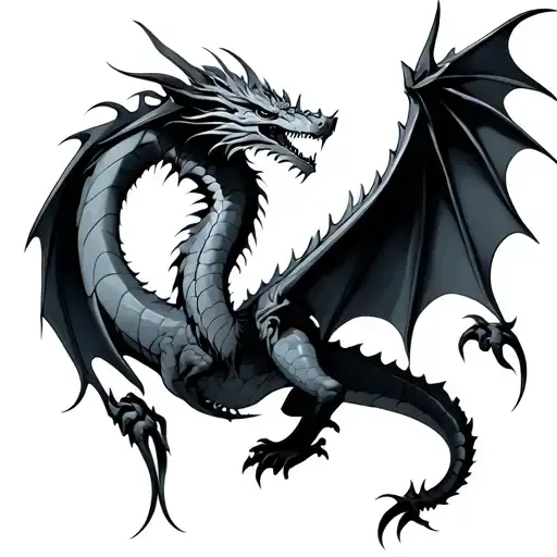 fourth wing dragons tattoo design idea