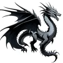 fourth wing dragons tattoo design idea