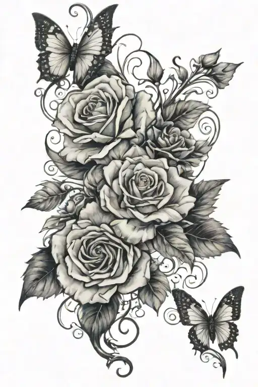 tattoo on the back, not too busy, quite feminine tattoo design idea