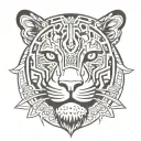 Aztec jaguar warrior tattoo design idea