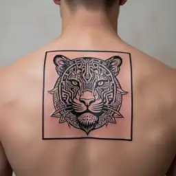 Aztec jaguar warrior tattoo design idea