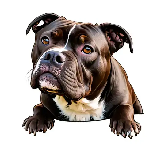pit bull tattoo design idea
