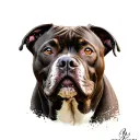 pit bull tattoo design idea