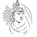 Shiva Parvati tattoo design idea