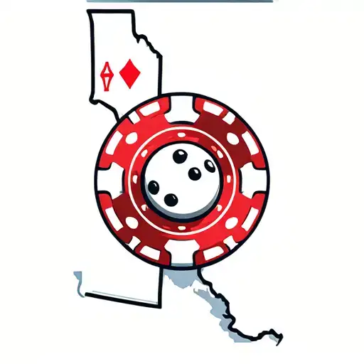 poker chip and bowling ball transforming with the arizona state outline tattoo design idea
