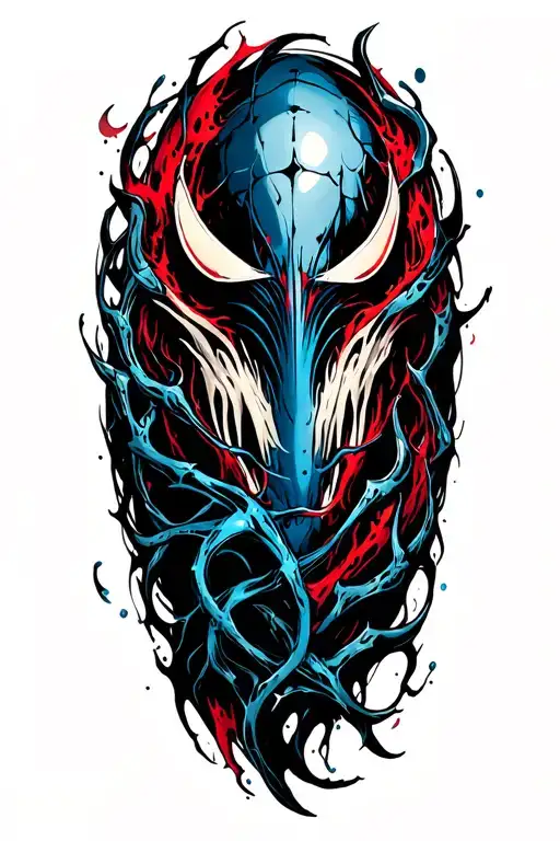 symbiote wrap my arm tattoo design idea