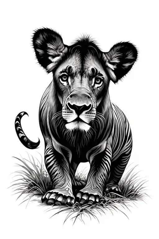 south africa big five tattoo design idea