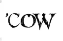 "Cow" tattoo design idea