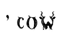 "Cow" tattoo design idea