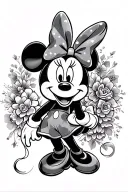 Minnie Mouse tattoo design idea