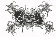 the twisted one blasphemous bleeding tattoo design idea