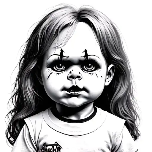 Chucky doll tattoo design idea