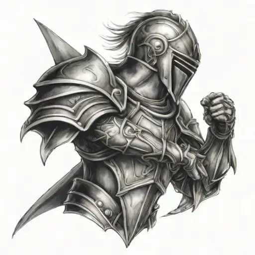 kNight armor arm tattoo tattoo design idea