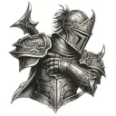 kNight armor arm tattoo tattoo design idea