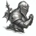 kNight armor arm tattoo tattoo design idea