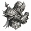 kNight armor arm tattoo tattoo design idea