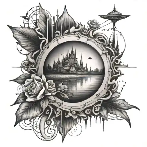 perspective being inevitable connected tattoo design idea