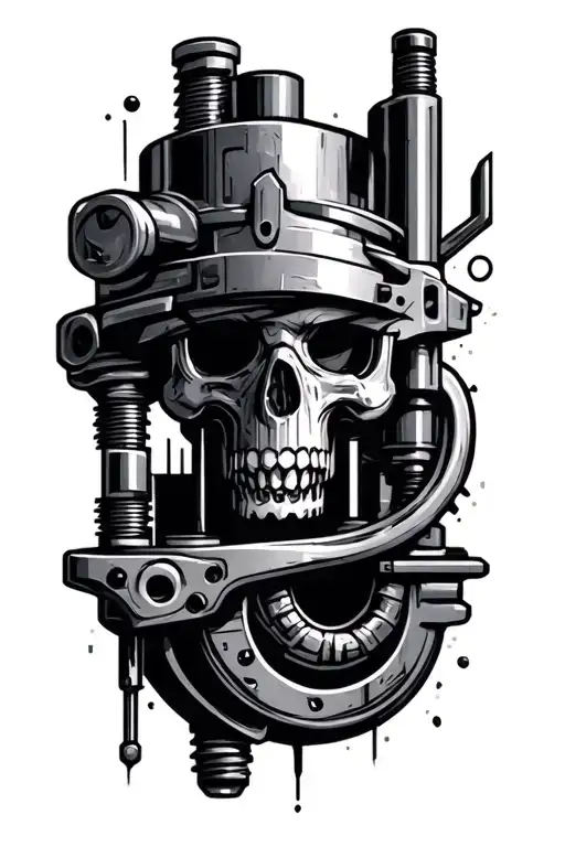 machinist tool tattoo design idea