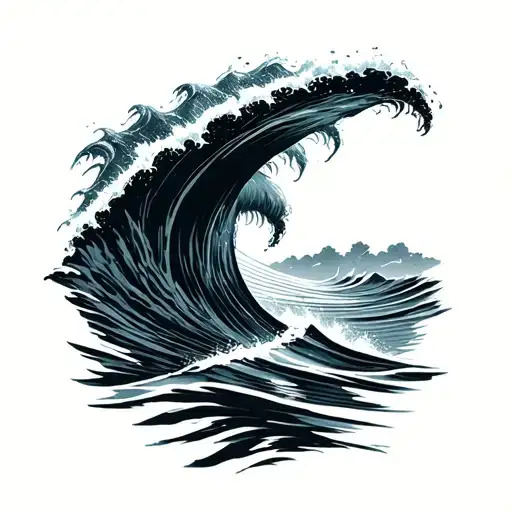 Surf tattoo design idea