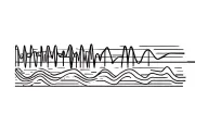 audio waveforms tattoo design idea