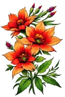 indian paintbrush tattoo design idea
