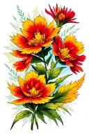 indian paintbrush tattoo design idea