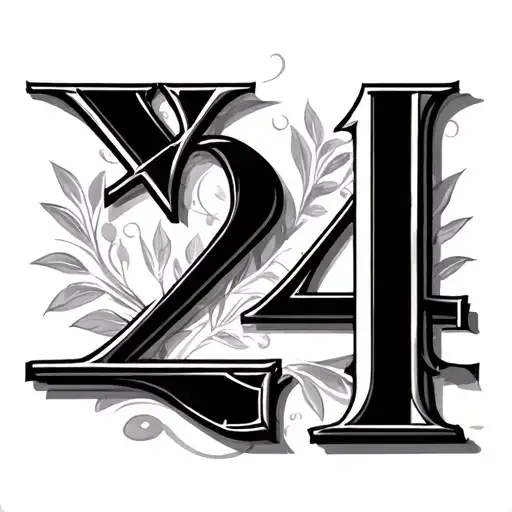 24 Roman Numeral tattoo design idea