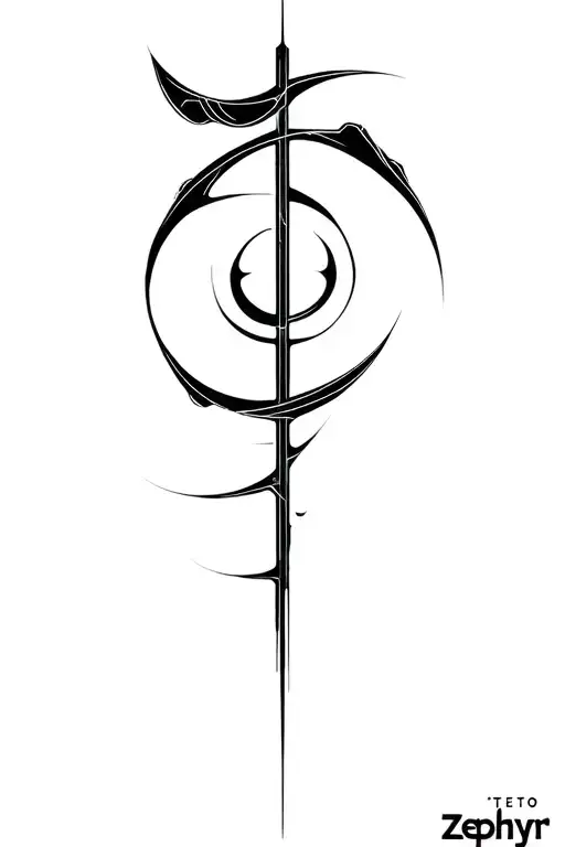 "Zephyr" cyber biomechanical tattoo design idea