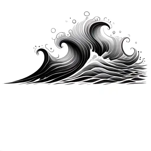 Filler Wave Patterns tattoo design idea