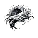 Filler Wave Patterns tattoo design idea