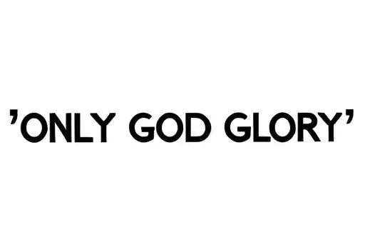 "Only God glory" tattoo design idea