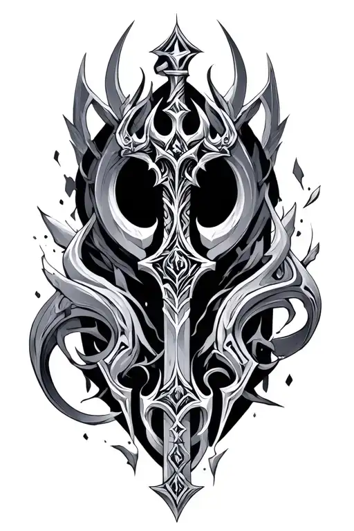 Keyblade oblivion tattoo design idea
