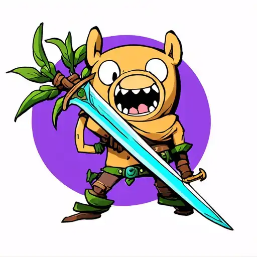 Grass Sword Adventure Time tattoo design idea