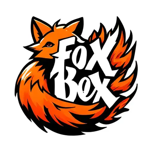 "Fox Box" "Fox Box" in the shape of a fox tail tattoo design idea