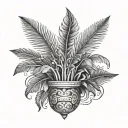 Palm Size tattoo design idea