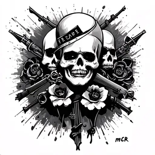 Welcome to the black parade mcr tattoo design idea