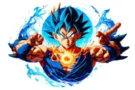 goku ultra instinct tattoo design idea