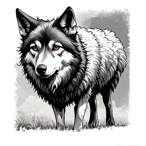 Wolf In Sheep Clothing tattoo design idea