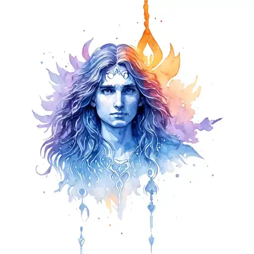 Avatar Lord of the elements Abba tattoo design idea