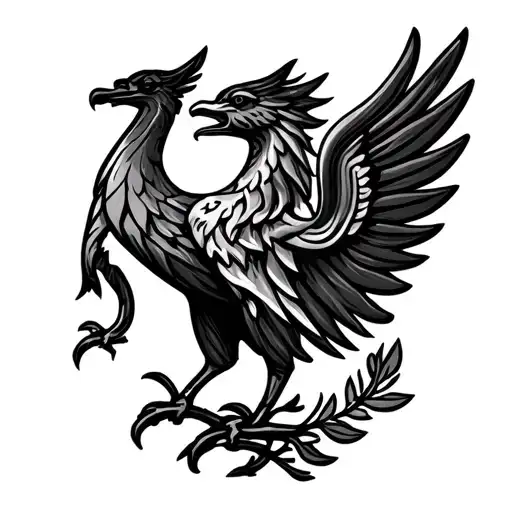 Liverpool city inspired upper arm chest shoulder sleeve tattoo design idea