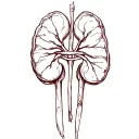 kidney bean tattoo design idea