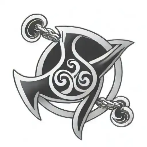 bdsm triskele symbol tattoo design idea