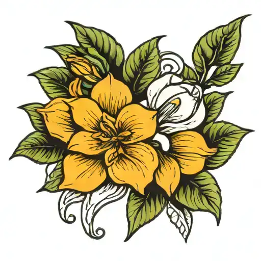 gardenia flower tattoo tattoo design idea
