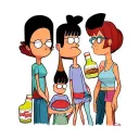 Bobs Burgers characters tattoo design idea